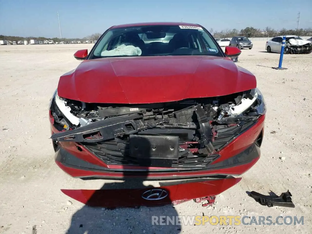 5 fotografías del automóvil dañado KMHLN4AG4NU363821 HYUNDAI ELANTRA 2022