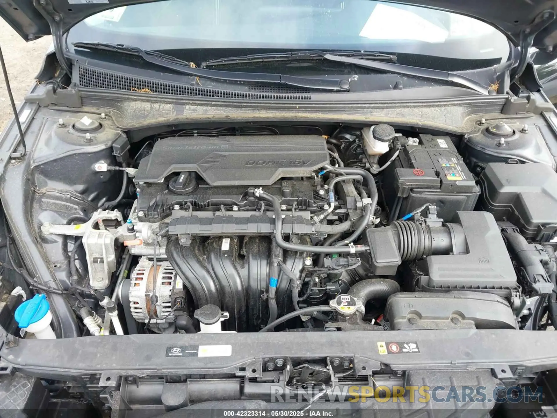 10 fotografías del automóvil dañado KMHLN4AG5NU354481 HYUNDAI ELANTRA 2022