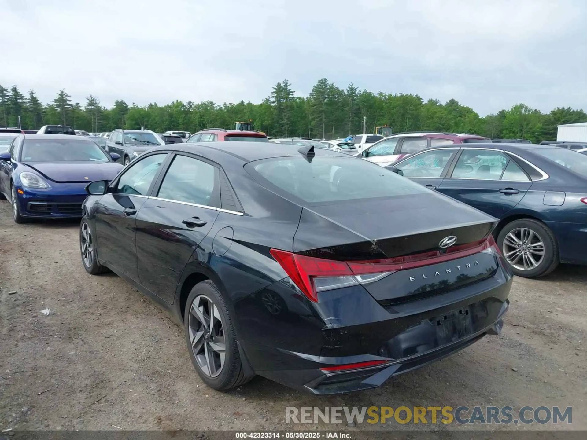 3 fotografías del automóvil dañado KMHLN4AG5NU354481 HYUNDAI ELANTRA 2022