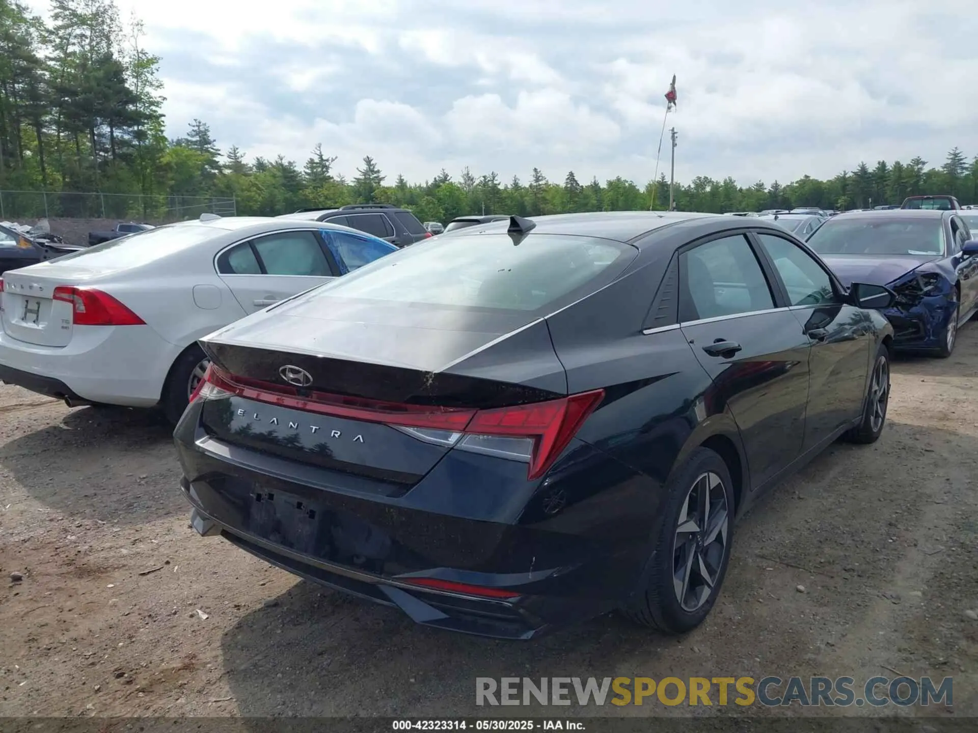 4 fotografías del automóvil dañado KMHLN4AG5NU354481 HYUNDAI ELANTRA 2022