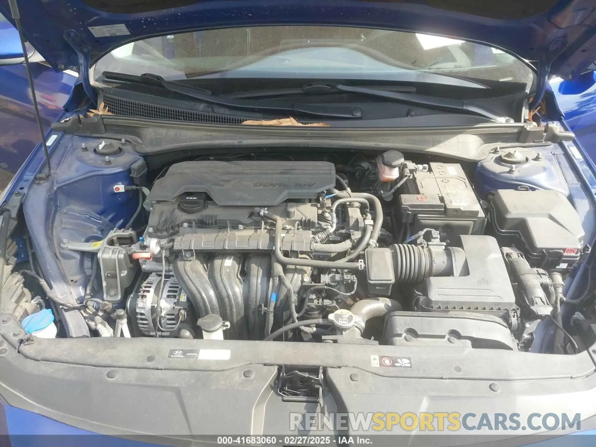10 fotografías del automóvil dañado KMHLN4AG5NU354612 HYUNDAI ELANTRA 2022