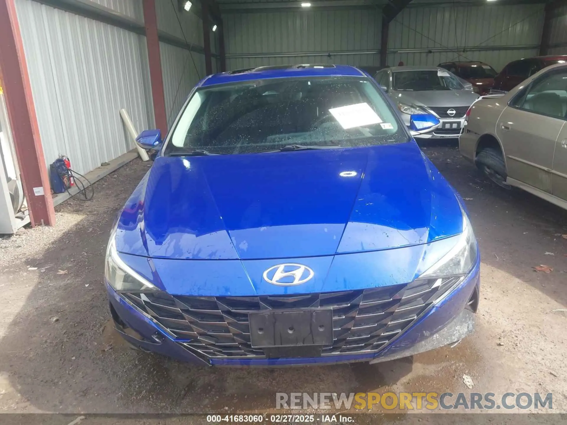 12 fotografías del automóvil dañado KMHLN4AG5NU354612 HYUNDAI ELANTRA 2022