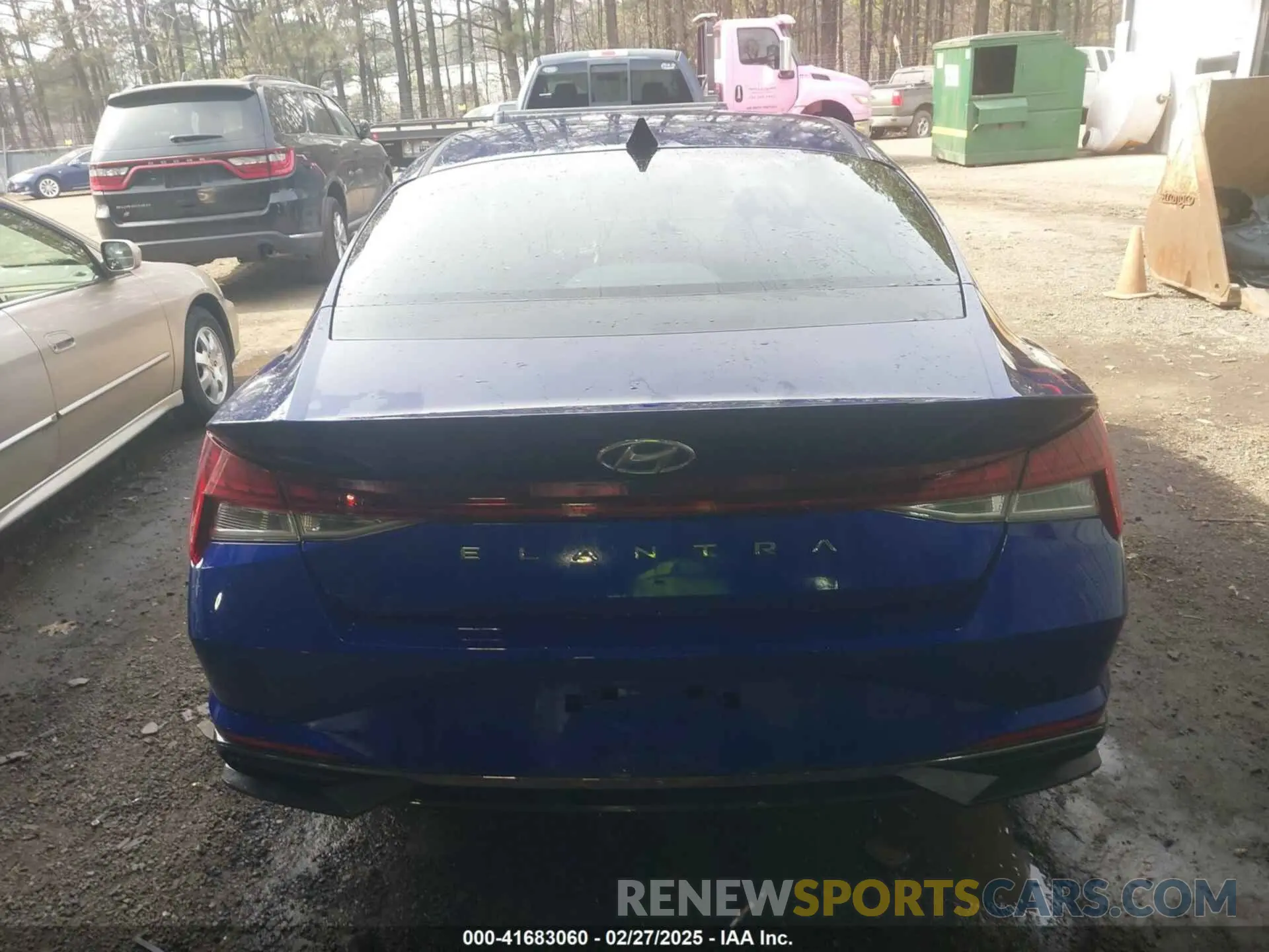 16 fotografías del automóvil dañado KMHLN4AG5NU354612 HYUNDAI ELANTRA 2022