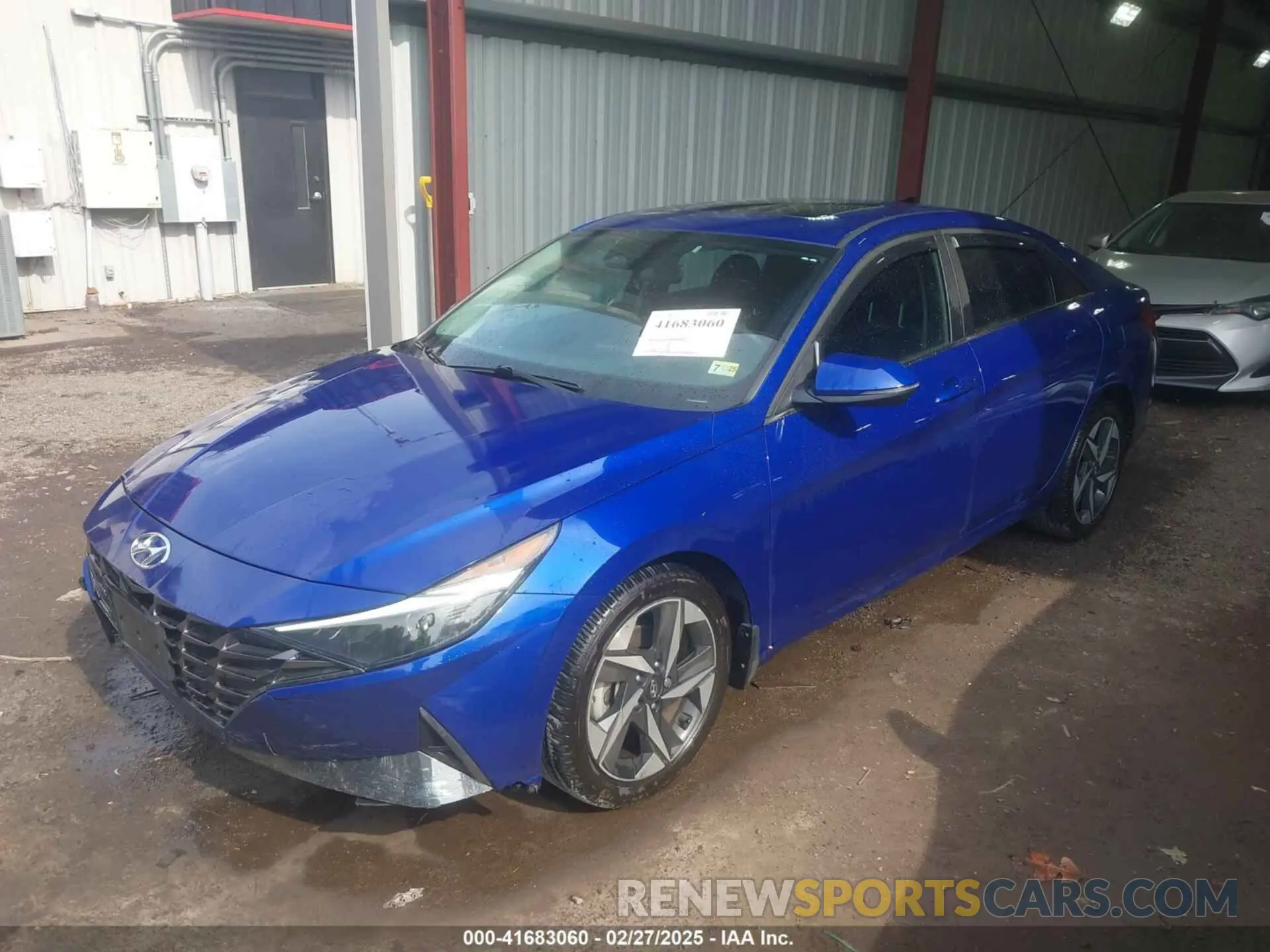 2 fotografías del automóvil dañado KMHLN4AG5NU354612 HYUNDAI ELANTRA 2022