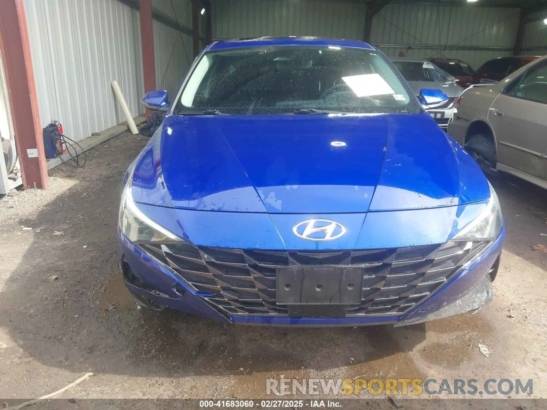 6 fotografías del automóvil dañado KMHLN4AG5NU354612 HYUNDAI ELANTRA 2022