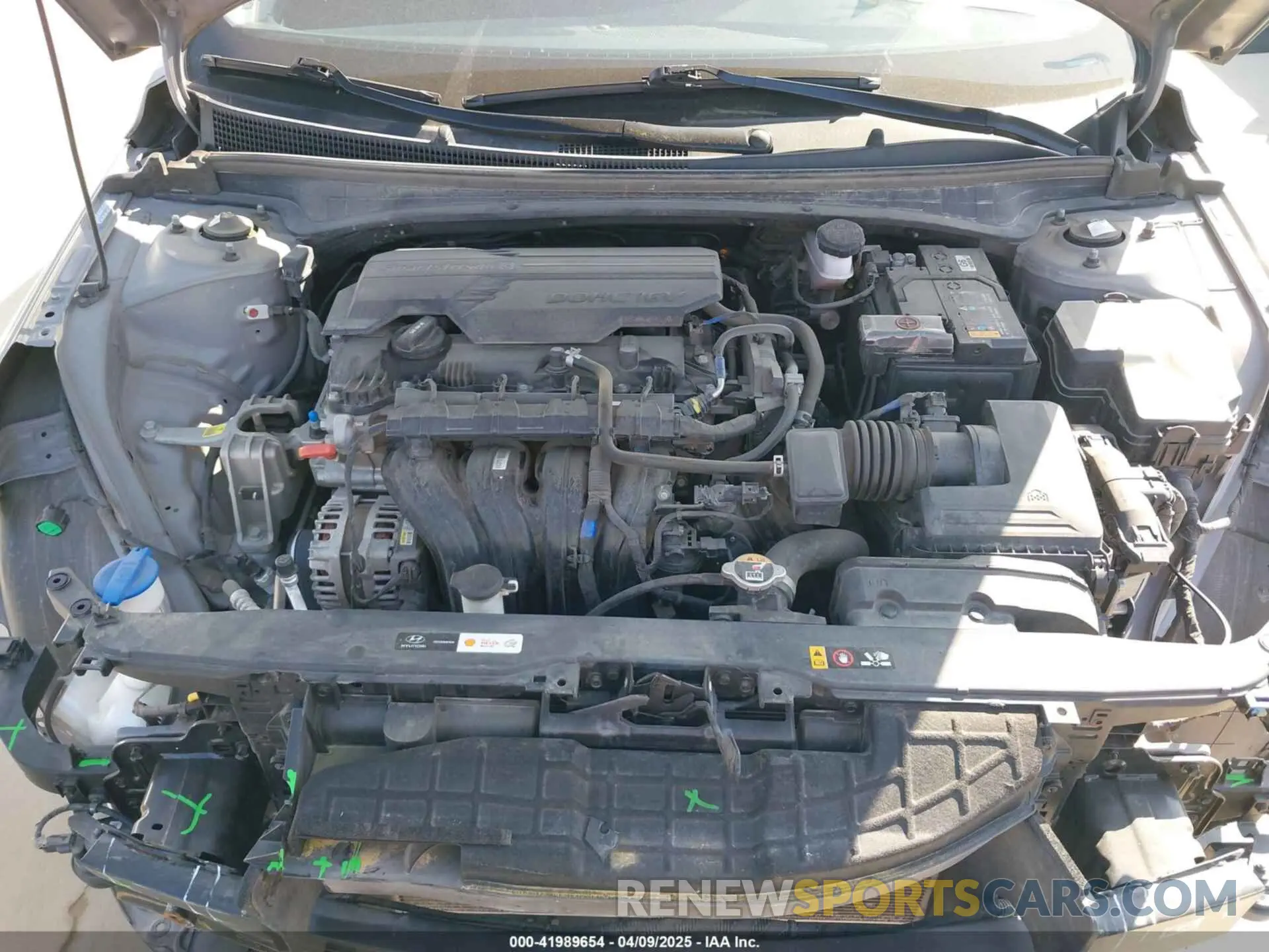 10 fotografías del automóvil dañado KMHLN4AG5NU357557 HYUNDAI ELANTRA 2022