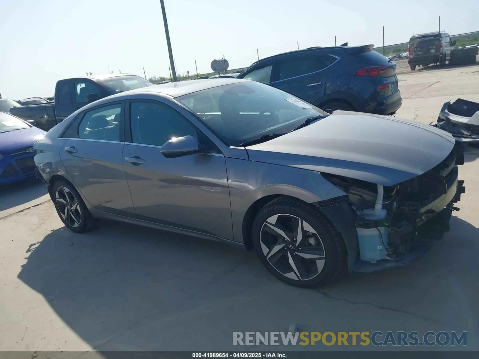 14 fotografías del automóvil dañado KMHLN4AG5NU357557 HYUNDAI ELANTRA 2022