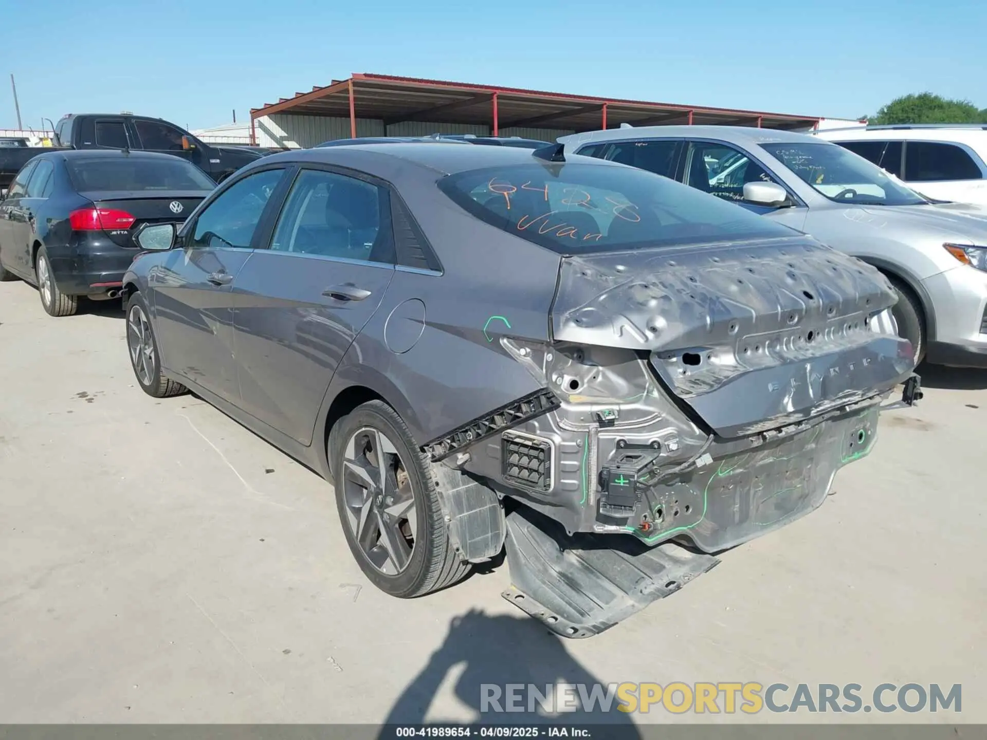 3 fotografías del automóvil dañado KMHLN4AG5NU357557 HYUNDAI ELANTRA 2022