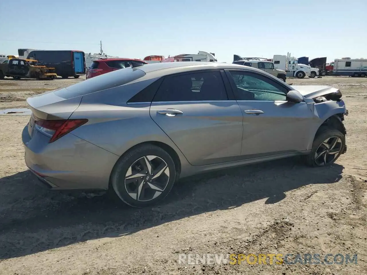 3 fotografías del automóvil dañado KMHLN4AG6NU359804 HYUNDAI ELANTRA 2022