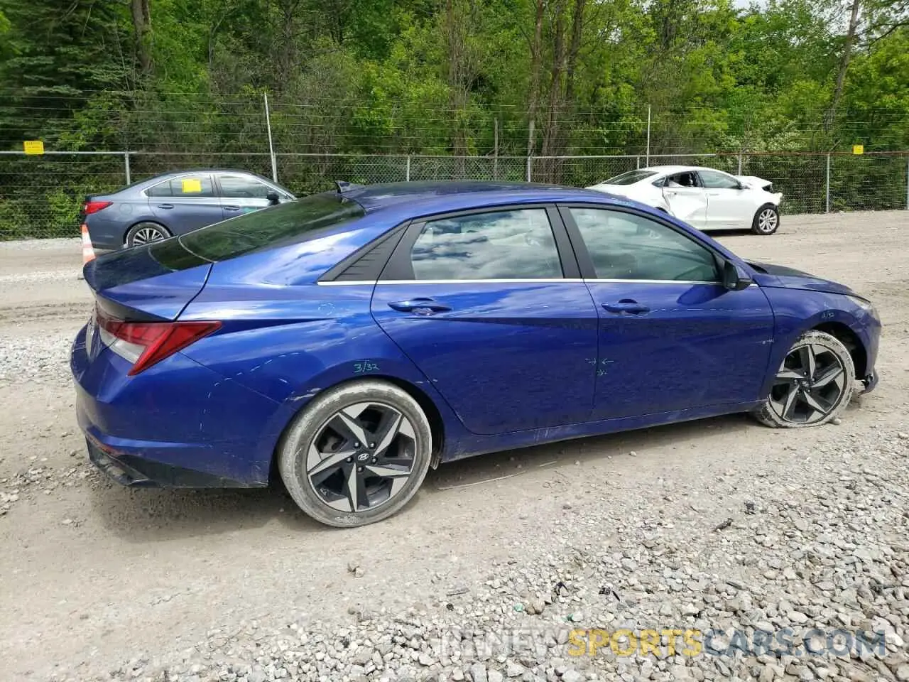 3 fotografías del automóvil dañado KMHLN4AG7NU341649 HYUNDAI ELANTRA 2022