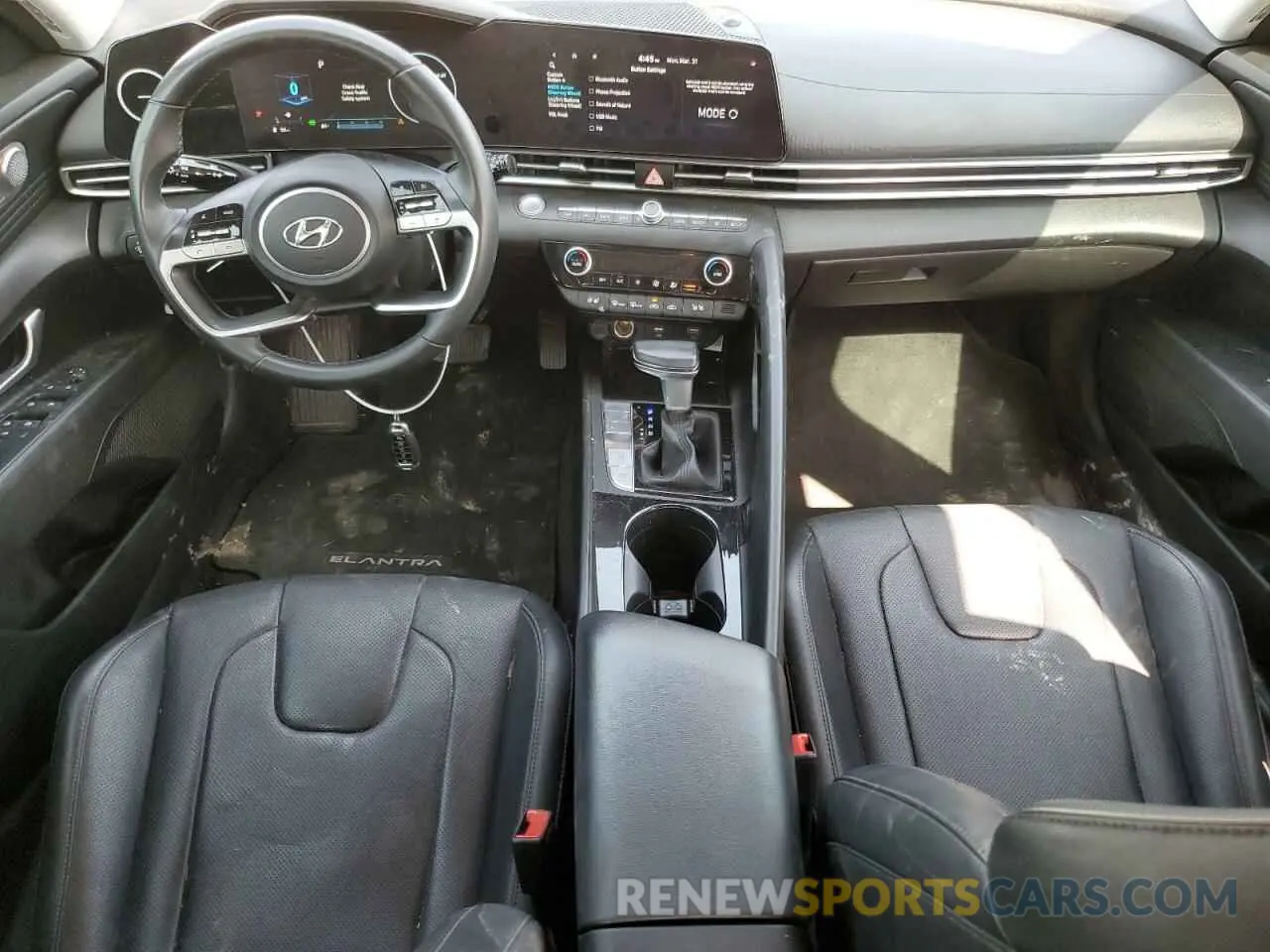 8 fotografías del automóvil dañado KMHLN4AJ2NU015334 HYUNDAI ELANTRA 2022