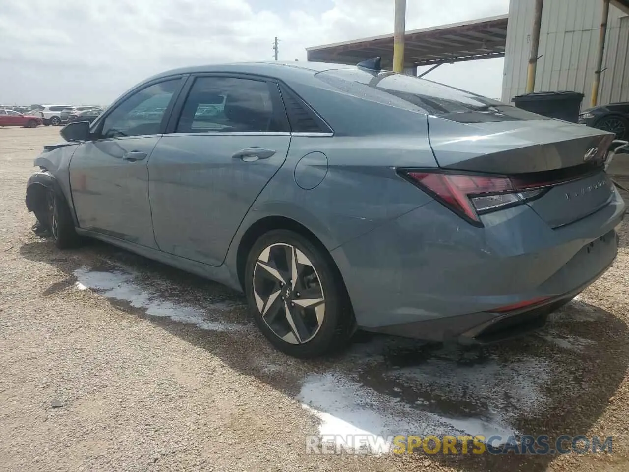 2 fotografías del automóvil dañado KMHLN4AJ3NU027735 HYUNDAI ELANTRA 2022