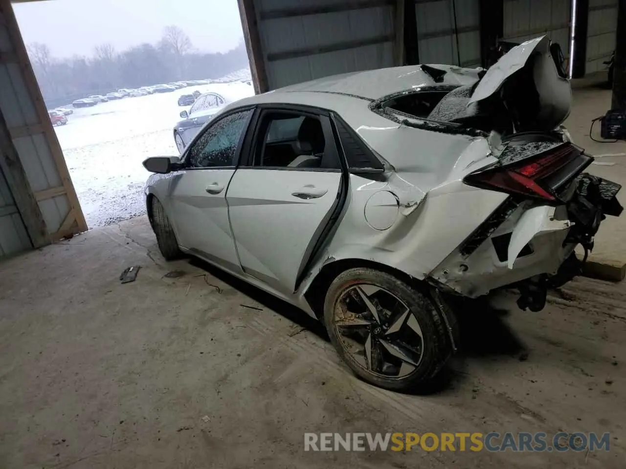 2 fotografías del automóvil dañado KMHLN4AJ4NU027372 HYUNDAI ELANTRA 2022