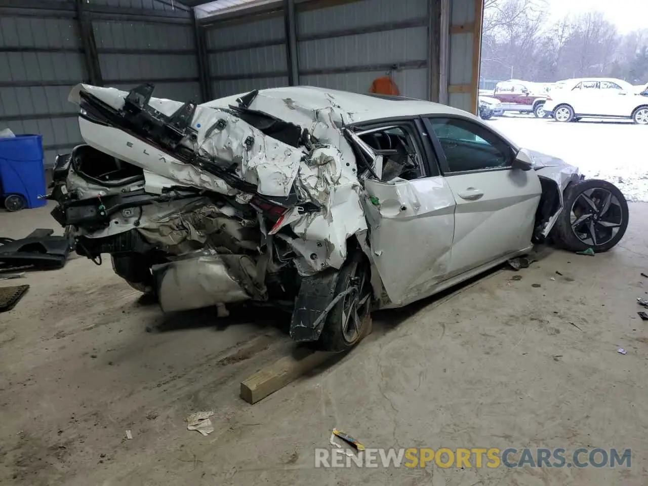 3 fotografías del automóvil dañado KMHLN4AJ4NU027372 HYUNDAI ELANTRA 2022