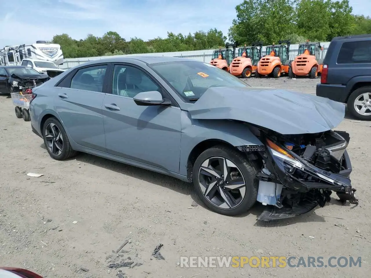 4 fotografías del automóvil dañado KMHLN4AJ9NU032275 HYUNDAI ELANTRA 2022