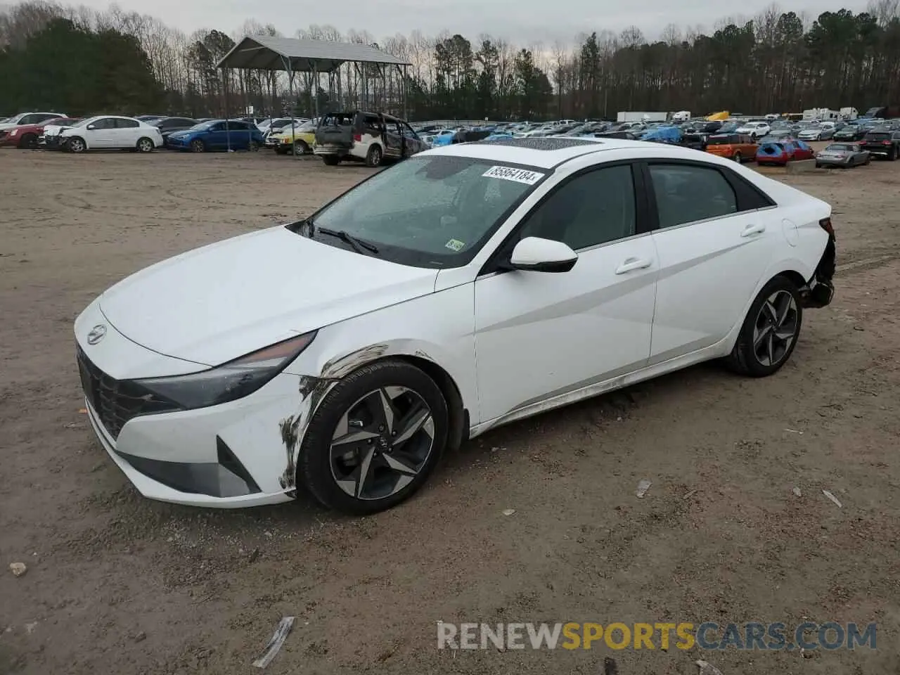 1 fotografías del automóvil dañado KMHLN4AJXNU031099 HYUNDAI ELANTRA 2022