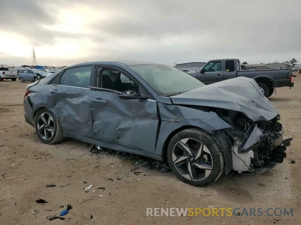 4 fotografías del automóvil dañado KMHLP4AG1NU229018 HYUNDAI ELANTRA 2022