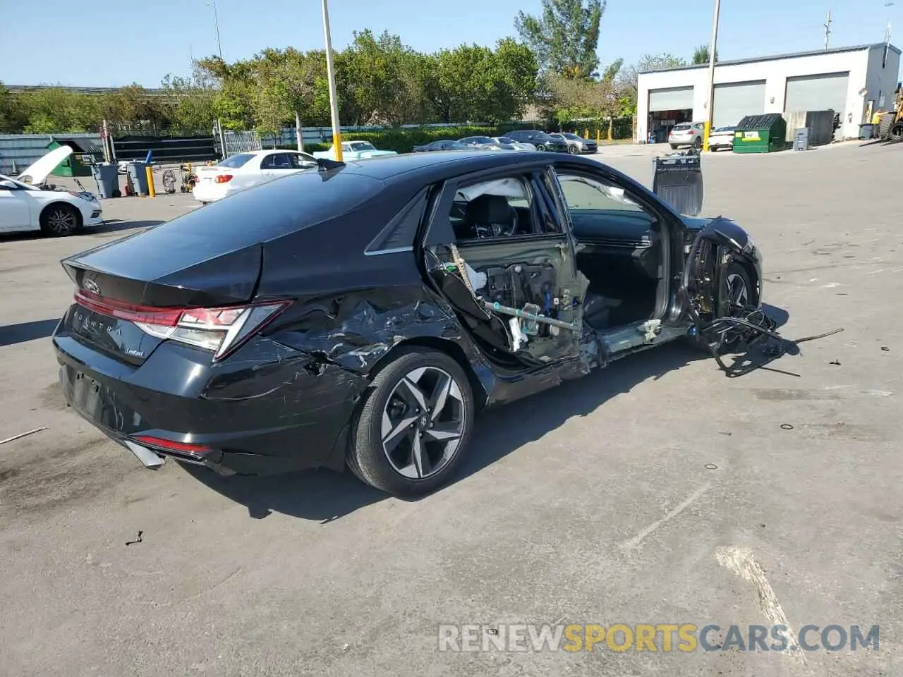 3 fotografías del automóvil dañado KMHLP4AG1NU329894 HYUNDAI ELANTRA 2022