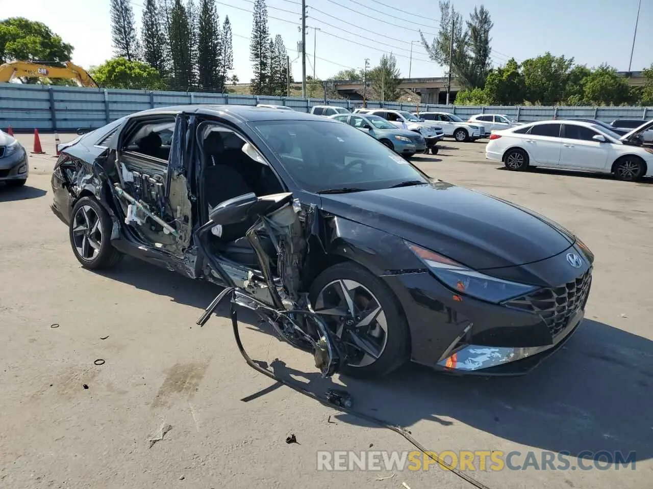4 fotografías del automóvil dañado KMHLP4AG1NU329894 HYUNDAI ELANTRA 2022
