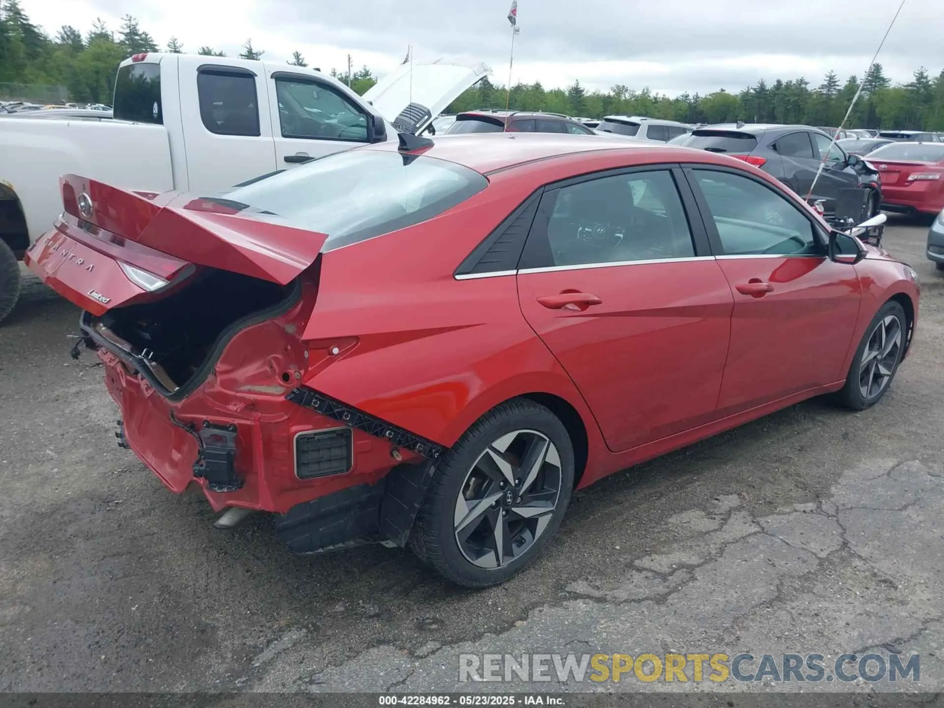 4 fotografías del automóvil dañado KMHLP4AG3NU229036 HYUNDAI ELANTRA 2022