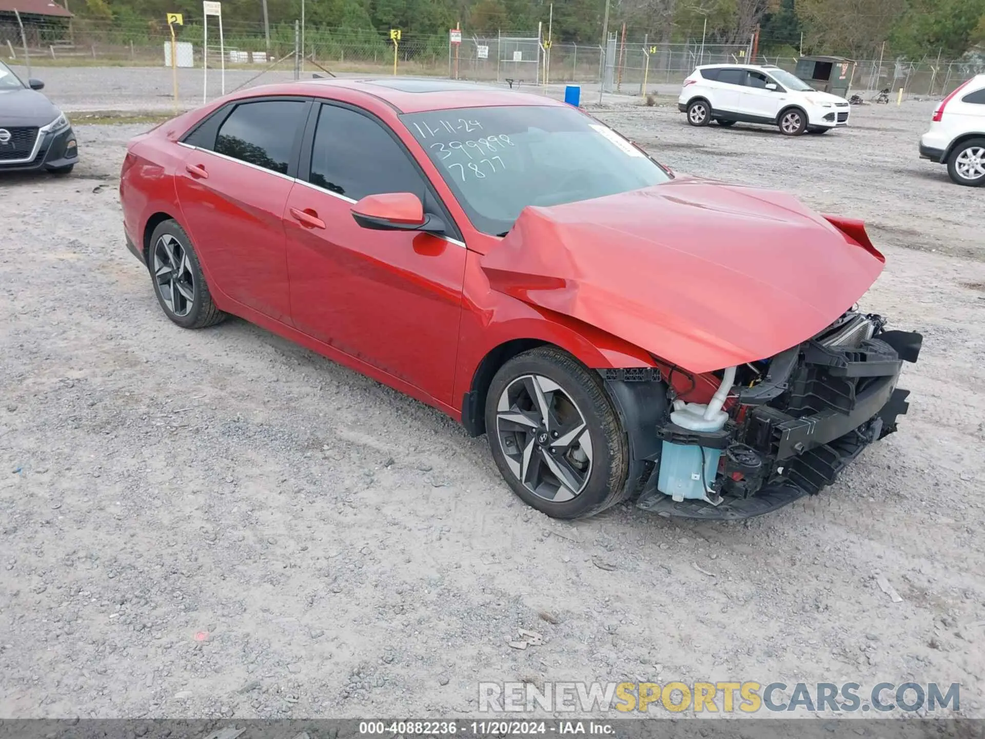 1 fotografías del automóvil dañado KMHLP4AG3NU347877 HYUNDAI ELANTRA 2022