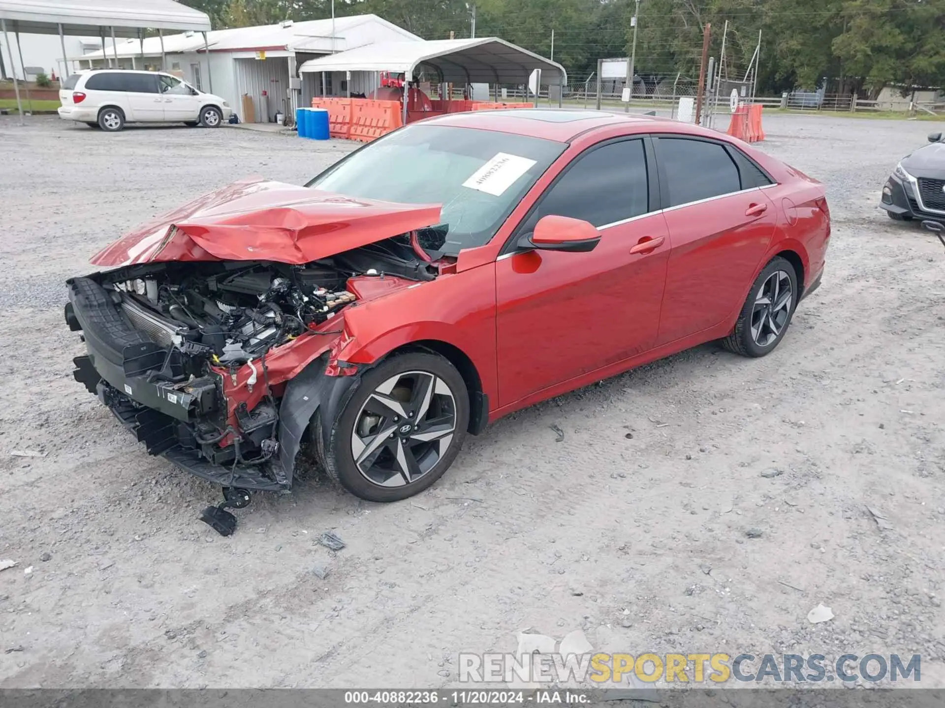 2 fotografías del automóvil dañado KMHLP4AG3NU347877 HYUNDAI ELANTRA 2022