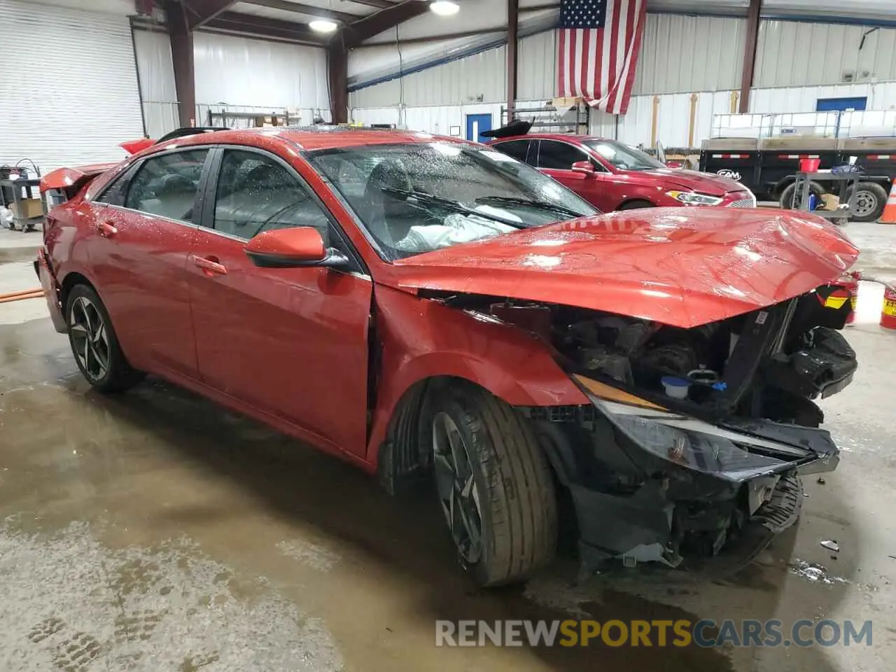 4 fotografías del automóvil dañado KMHLP4AG4NU331252 HYUNDAI ELANTRA 2022