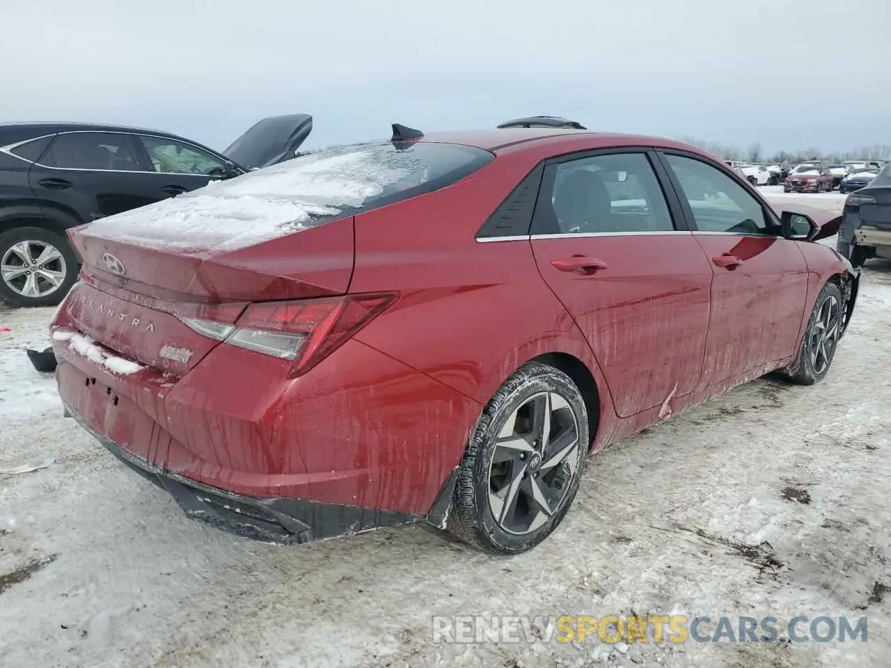 3 fotografías del automóvil dañado KMHLP4AG4NU362193 HYUNDAI ELANTRA 2022