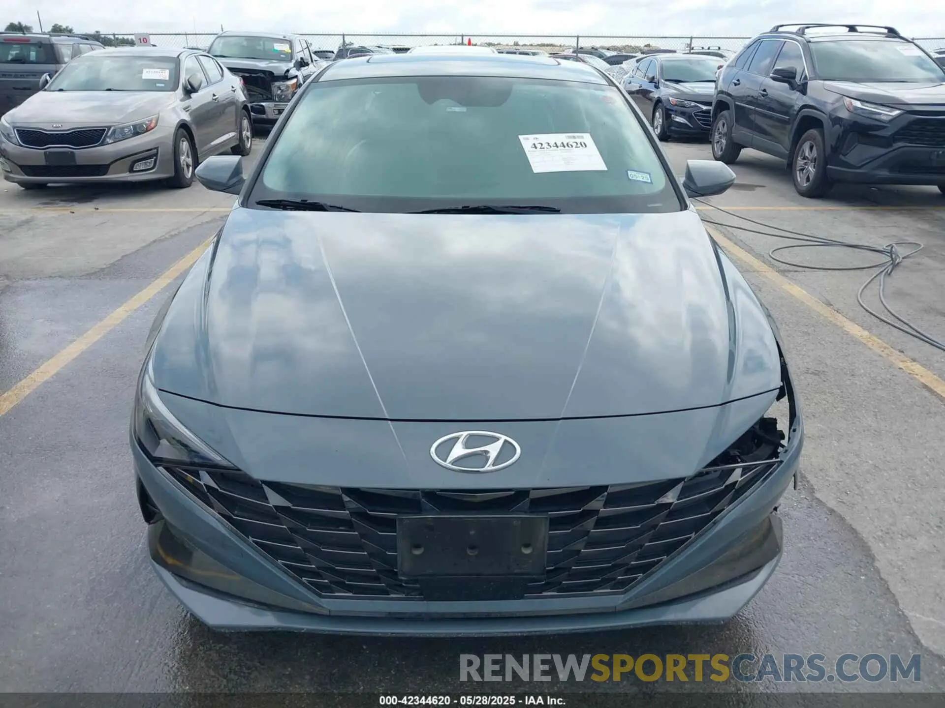 12 fotografías del automóvil dañado KMHLP4AG7NU342665 HYUNDAI ELANTRA 2022