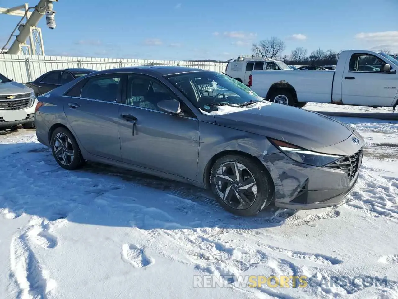 4 fotografías del automóvil dañado KMHLP4AGXNU347777 HYUNDAI ELANTRA 2022