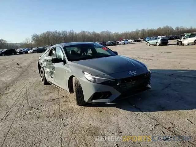 10 fotografías del automóvil dañado KMHLR4AF3NU242287 HYUNDAI ELANTRA 2022