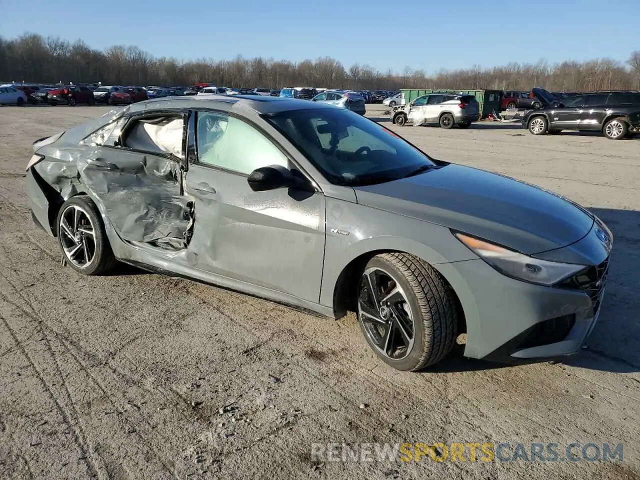 4 fotografías del automóvil dañado KMHLR4AF3NU242287 HYUNDAI ELANTRA 2022