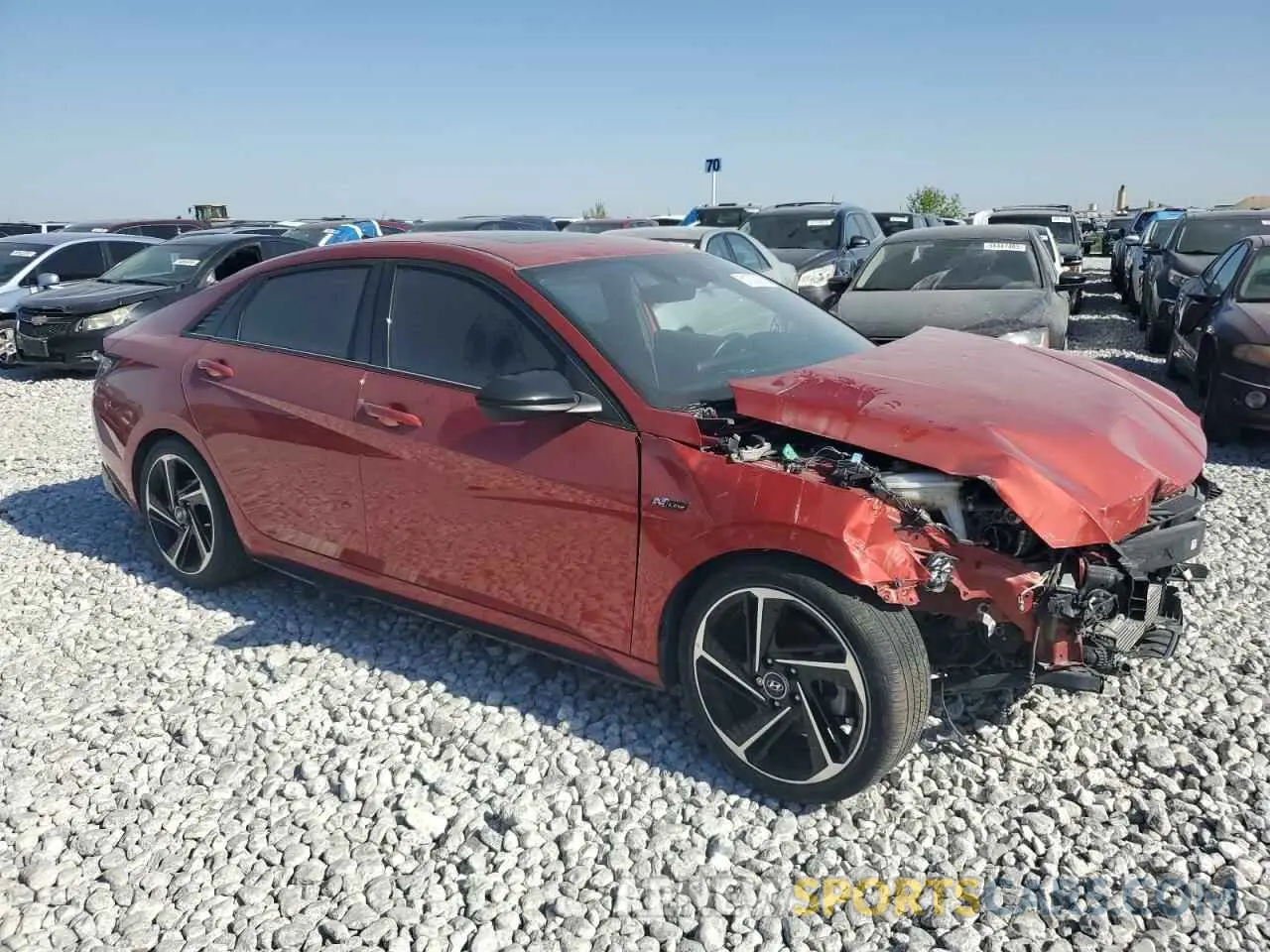 4 fotografías del automóvil dañado KMHLR4AF4NU241276 HYUNDAI ELANTRA 2022
