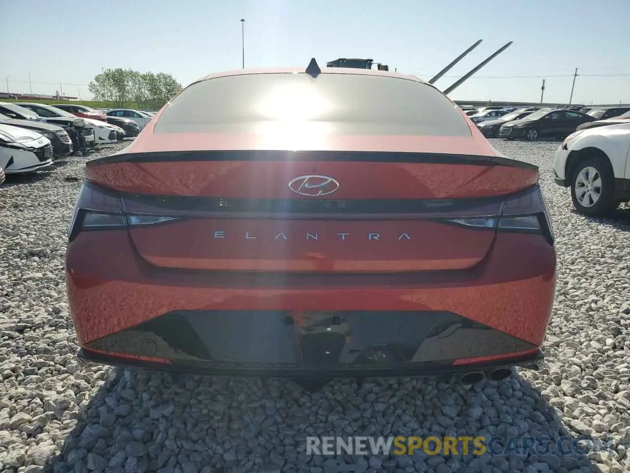 6 fotografías del automóvil dañado KMHLR4AF4NU241276 HYUNDAI ELANTRA 2022