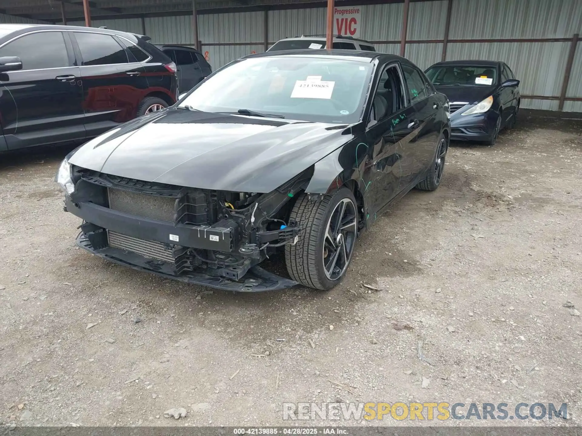 2 fotografías del automóvil dañado KMHLR4AF4NU267277 HYUNDAI ELANTRA 2022