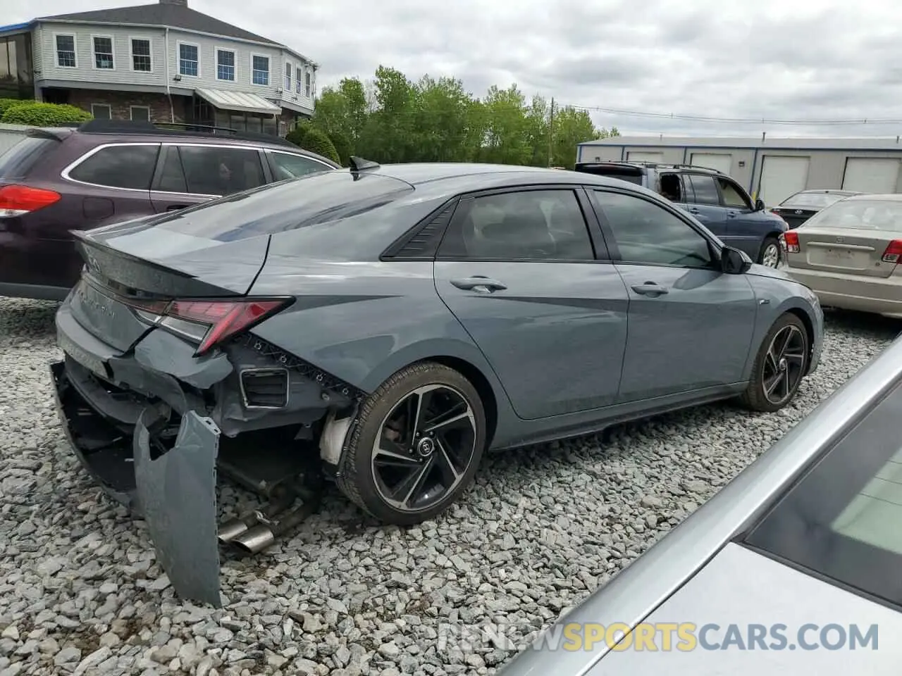 3 fotografías del automóvil dañado KMHLR4AF5NU230965 HYUNDAI ELANTRA 2022