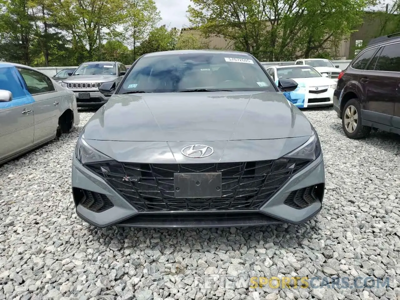 5 fotografías del automóvil dañado KMHLR4AF5NU230965 HYUNDAI ELANTRA 2022