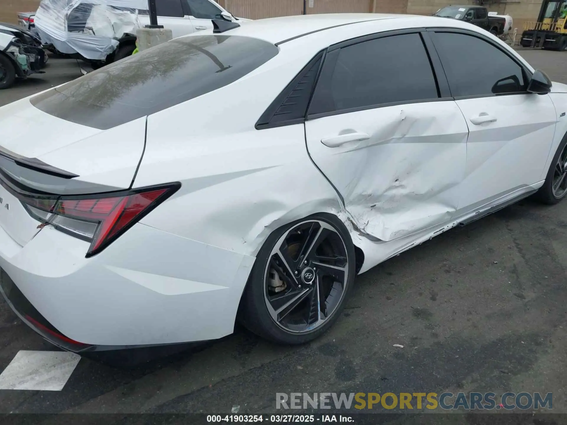 12 fotografías del automóvil dañado KMHLR4AF9NU243993 HYUNDAI ELANTRA 2022