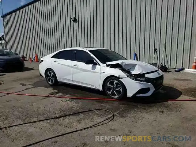 13 fotografías del automóvil dañado KMHLR4AF9NU304775 HYUNDAI ELANTRA 2022