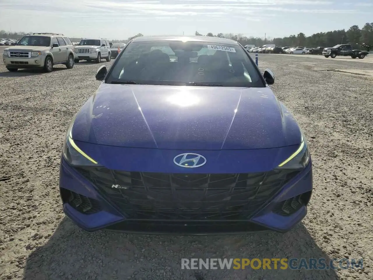 5 fotografías del automóvil dañado KMHLR4AFXNU226524 HYUNDAI ELANTRA 2022