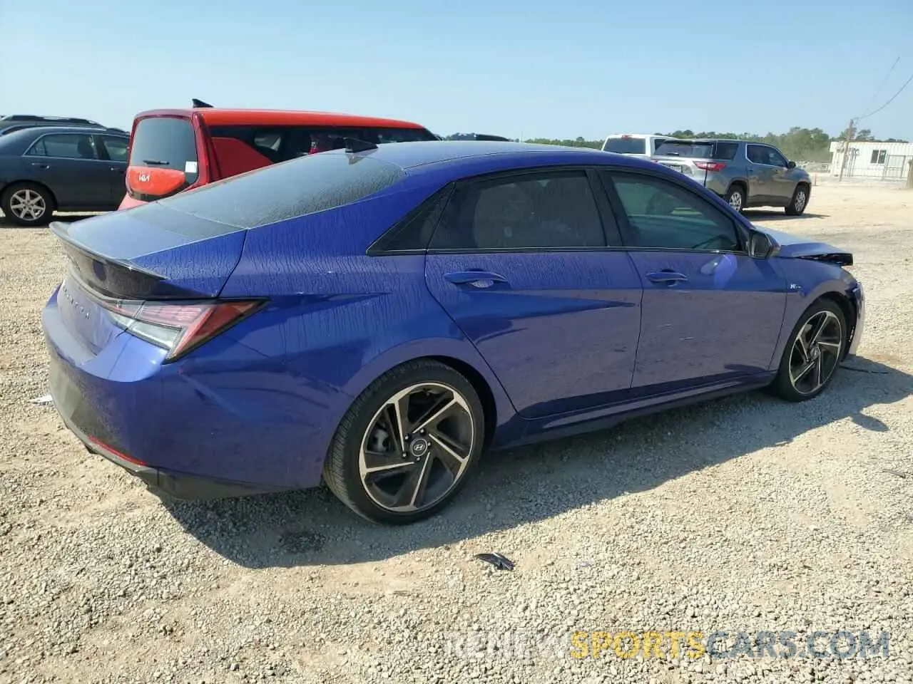3 fotografías del automóvil dañado KMHLR4AFXNU236163 HYUNDAI ELANTRA 2022