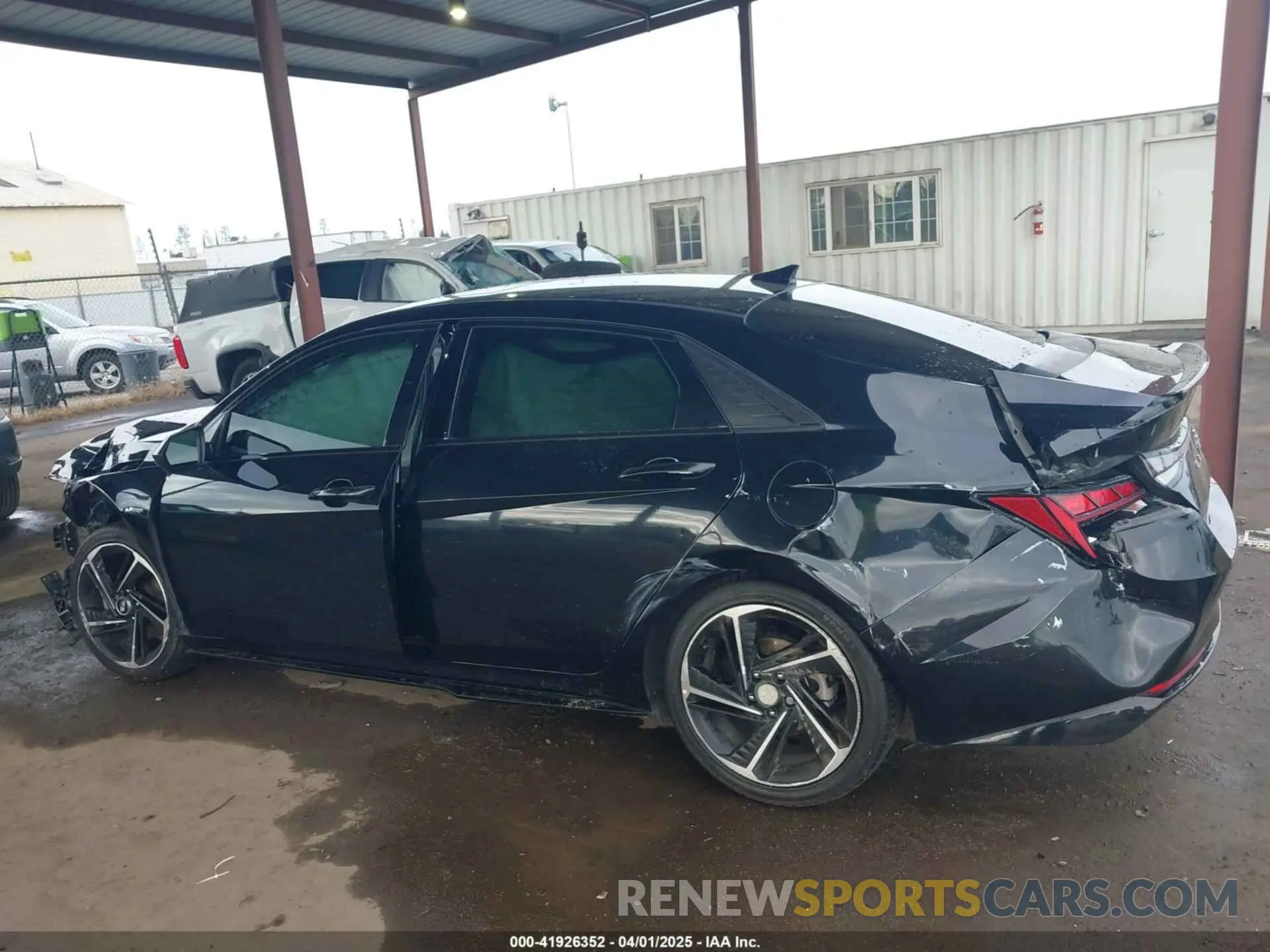 15 fotografías del automóvil dañado KMHLR4AFXNU239600 HYUNDAI ELANTRA 2022