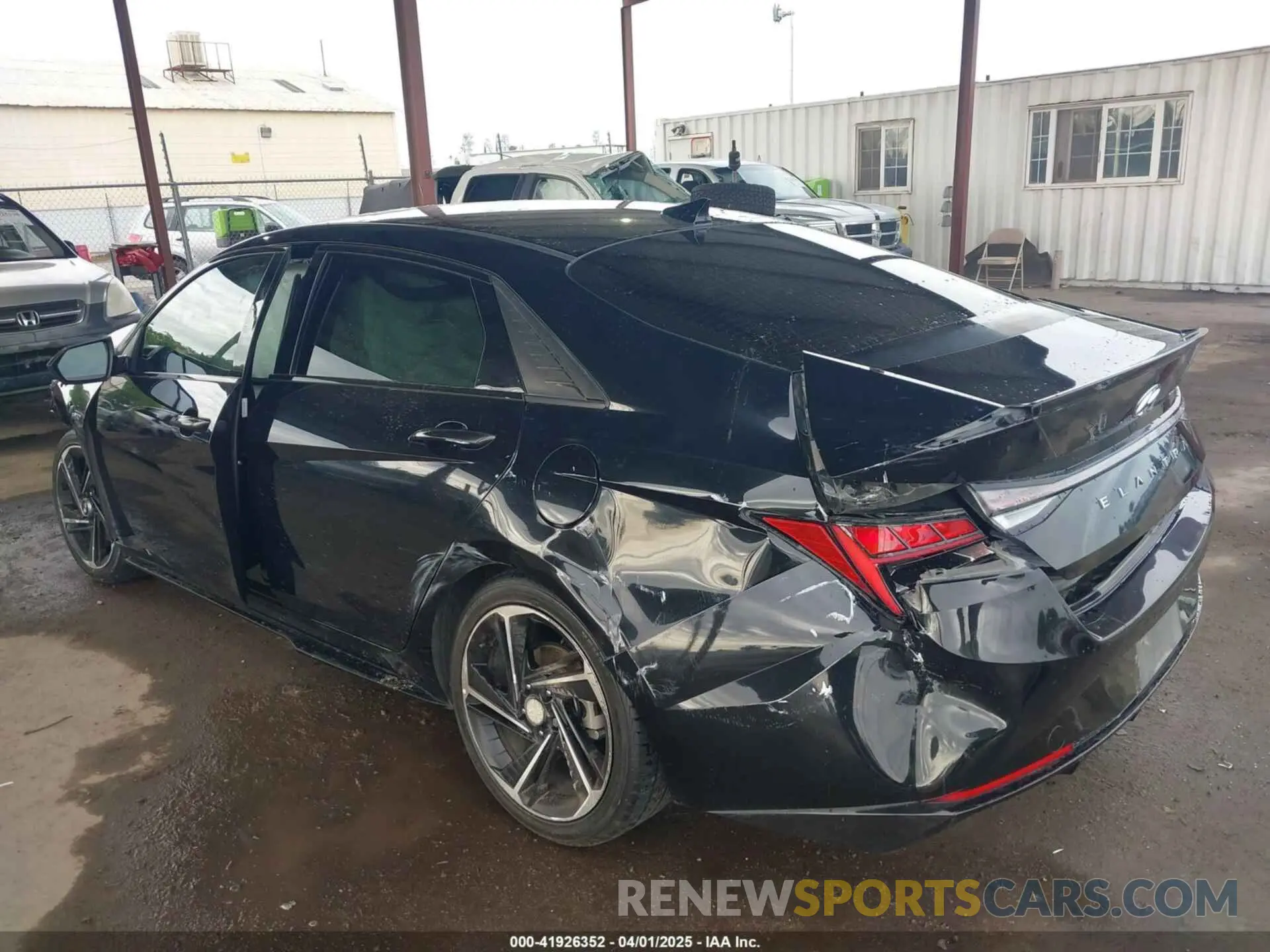 3 fotografías del automóvil dañado KMHLR4AFXNU239600 HYUNDAI ELANTRA 2022