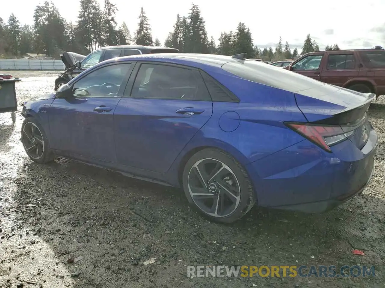 2 fotografías del automóvil dañado KMHLR4AFXNU241122 HYUNDAI ELANTRA 2022