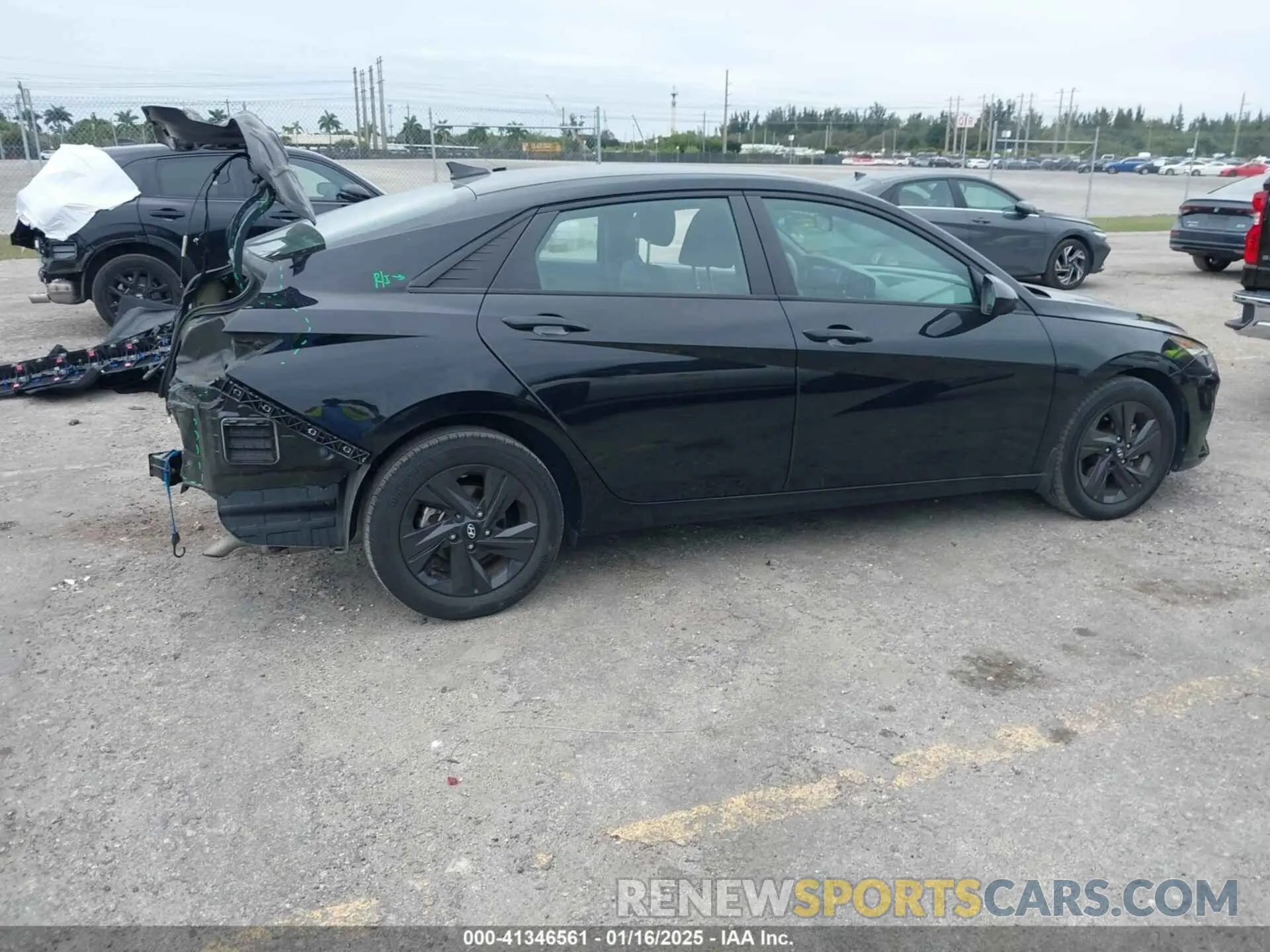 4 fotografías del automóvil dañado KMHLS4AG5NU218134 HYUNDAI ELANTRA 2022