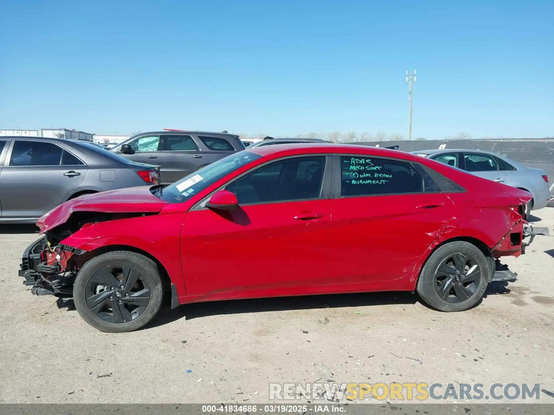15 fotografías del automóvil dañado KMHLS4AG6NU337004 HYUNDAI ELANTRA 2022