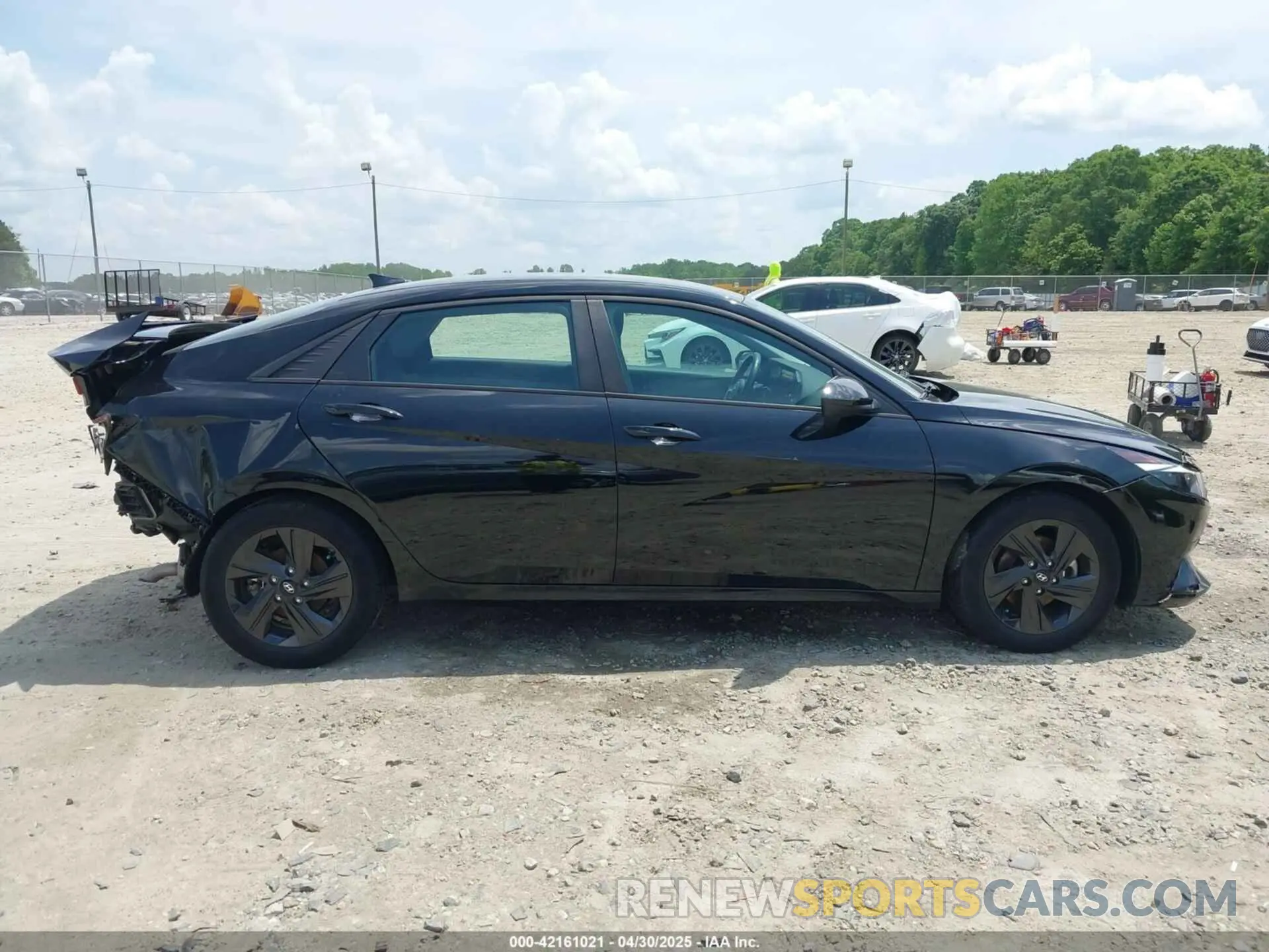 14 fotografías del automóvil dañado KMHLS4AG7NU217468 HYUNDAI ELANTRA 2022