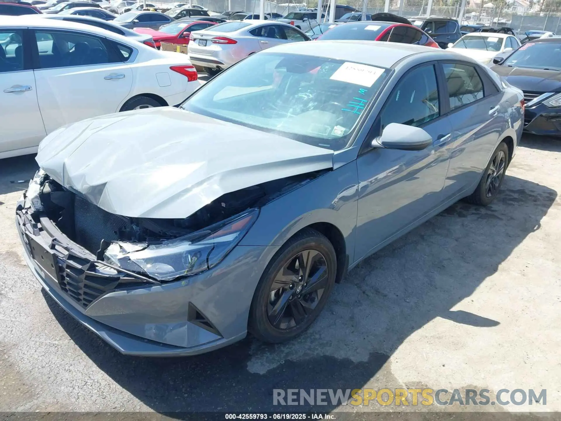 2 fotografías del automóvil dañado KMHLS4AG7NU217969 HYUNDAI ELANTRA 2022