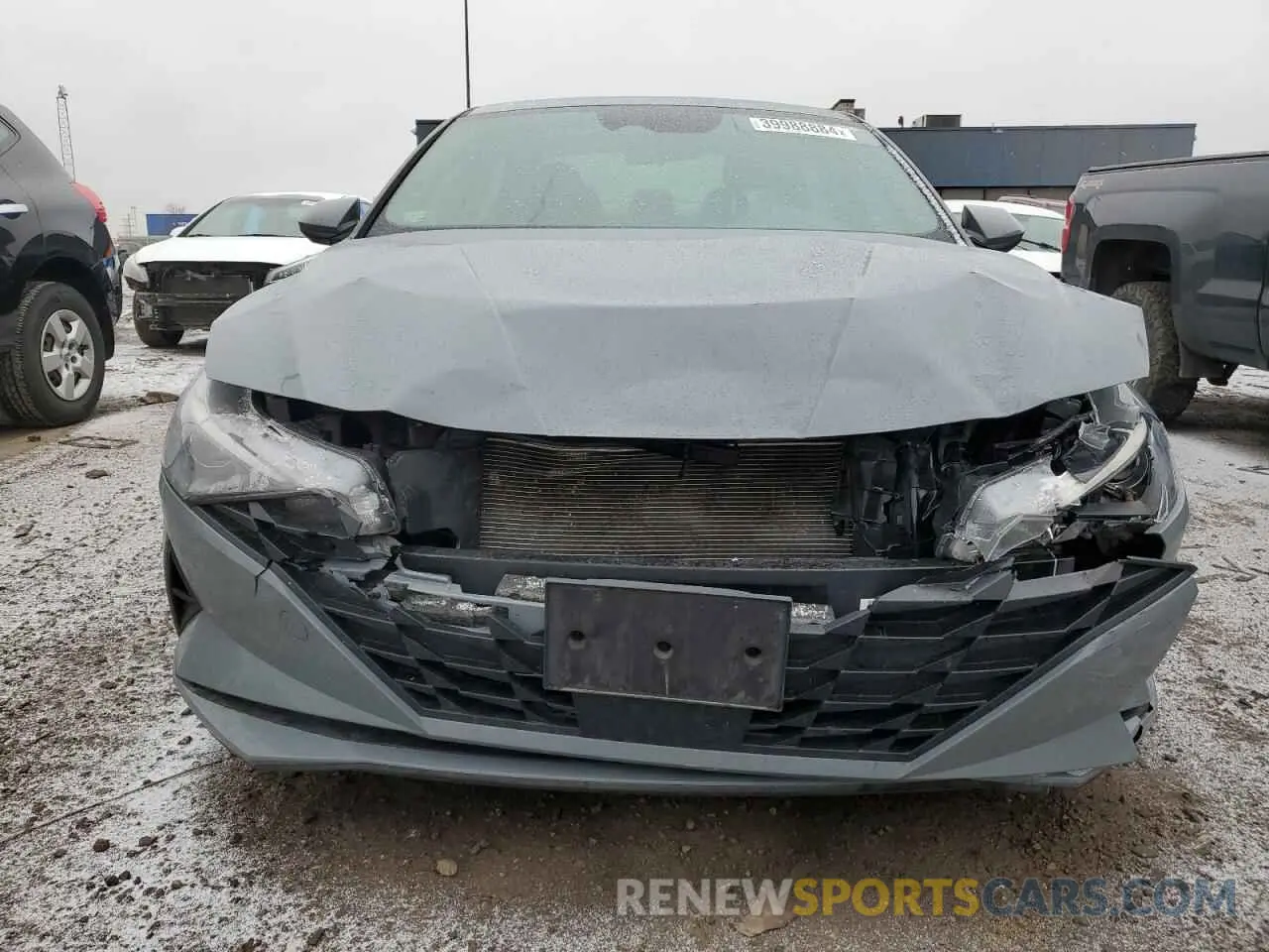 5 fotografías del automóvil dañado KMHLS4AG8NU264234 HYUNDAI ELANTRA 2022