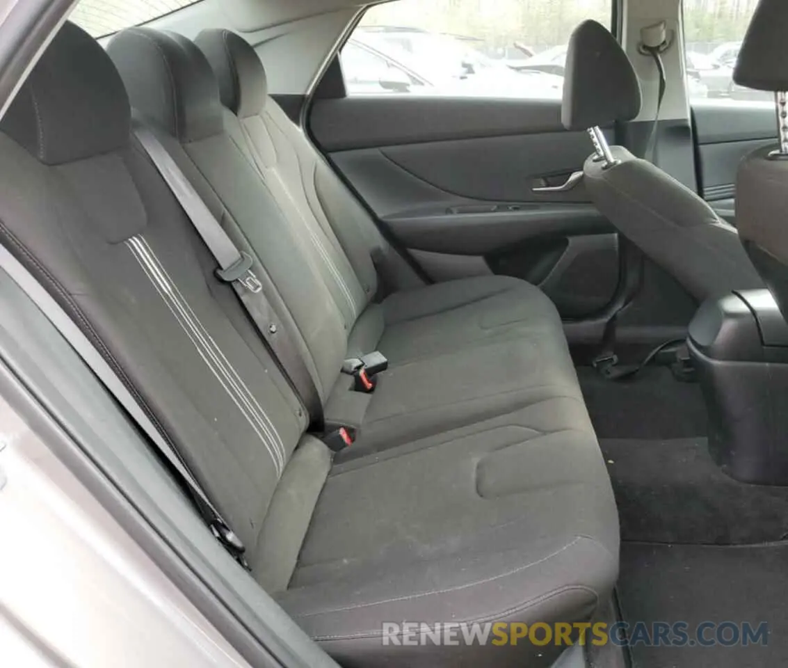10 fotografías del automóvil dañado KMHLS4AG8NU317742 HYUNDAI ELANTRA 2022
